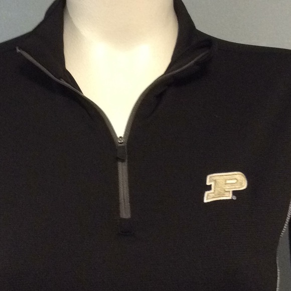 Ping Womens Black Poly 1/4 Zip Athletic Pullover Top Sz L - Picture 2 of 8